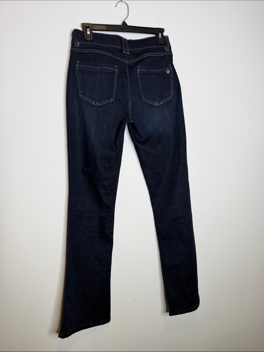 Democracy Sze 4 Dark Blue Women Jean Denim Absolution Flare Leg Closet Staple - Picture 5 of 10